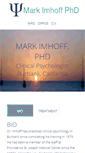 Mobile Screenshot of markimhoffphd.com